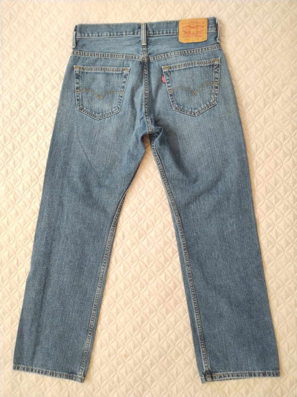 Levi's 569 Jeans Men's 30x32 Loose Straight Leg Medium Wash Baggy Cotton Blue